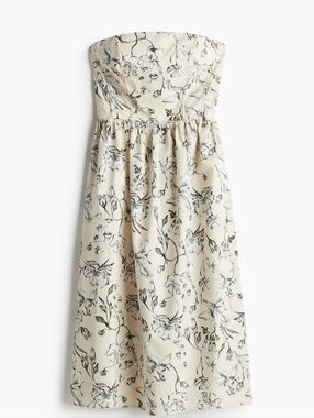 H&M Floral Bandeau Dress